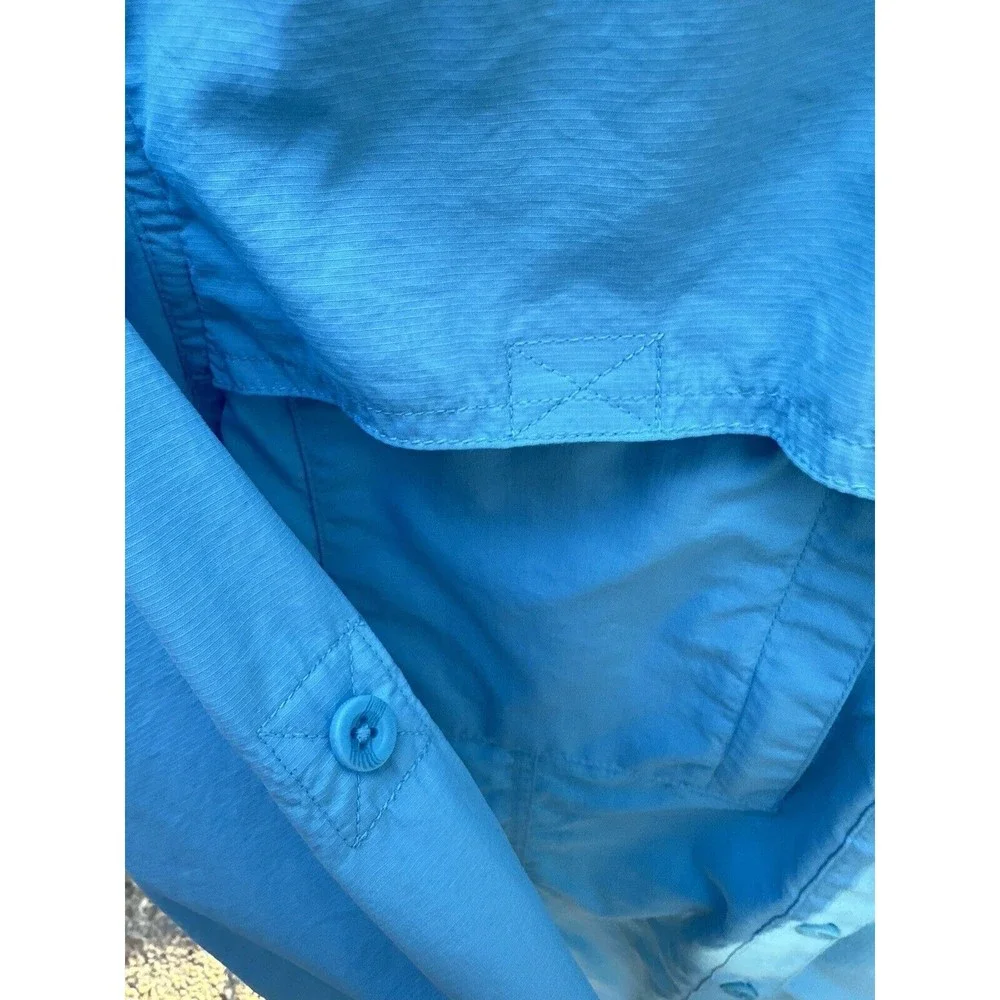 World Wide Sportsman Fishing Shirt Womens Small Vented Button Up - Picture 7 of 11